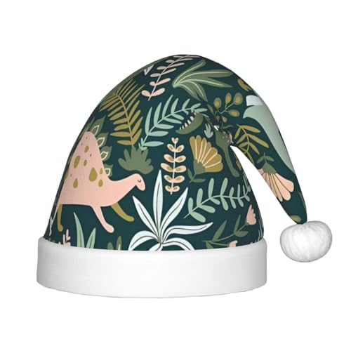 GaJher Niedlicher Dinosaurier-Weihnachtshut – Kopfbedeckung für Weihnachten, Neujahr, lustiger Kopfschmuck für Feiertage, Halloween, Festival von GaJher