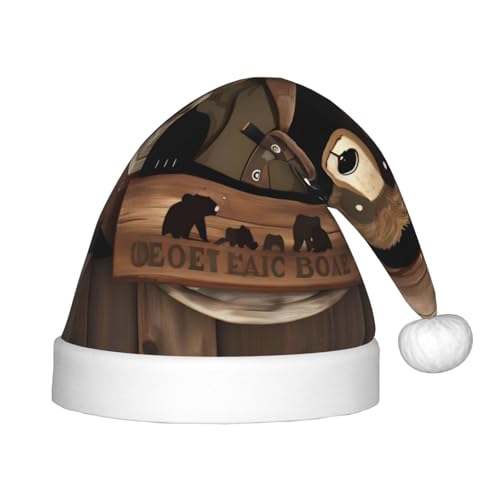 GaJher Rustikale Lodge Bär Weihnachtsmütze - Xmas New Year Kopfbedeckung, lustige Kopfschmuck für Feiertagsfeiern für Halloween, Festival von GaJher