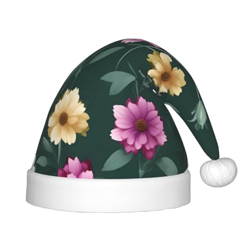 GaJher Schöne lila Blumen Weihnachtsmütze - Xmas New Year Kopfbedeckung, lustige Kopfschmuck für Feiertagsfeiern für Halloween, Festival von GaJher