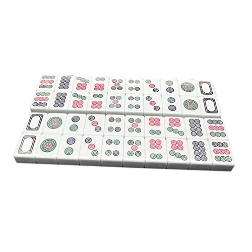 GaRcan Chinesisches Mahjong-Set, Mahjong-Spielset, Unterhaltungs-Tischspiel mit 40 mittelgroßen Kacheln, tragbares Mahjong von GaRcan
