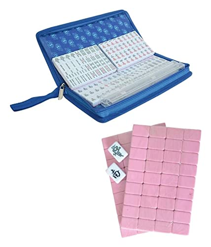 GaRcan Mahjong, Mah Jong 22 mm Mahjong-Set, Partyspiel, traditionelles Spiel mit Box für Heimparty und Reisen von GaRcan