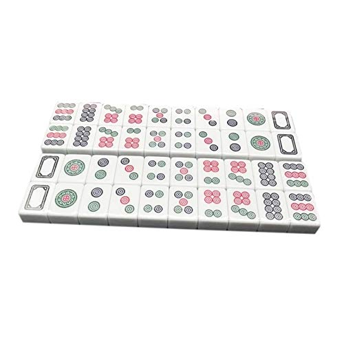 GaRcan Mahjong-Spielsteine-Set, Mahjong-Spielset, tragbares Mahjong-Unterhaltungstischspiel mit 40 mittelgroßen Spielsteinen von GaRcan