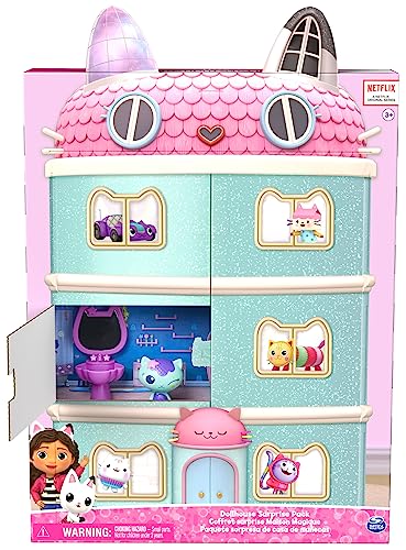 Gabby‘s Dollhouse, Überraschungspackung (nur bei Amazon erhältlich), Spielzeugfiguren und Spielsets mit Puppenhausmöbeln und Kinderspielzeug für Mädchen und Jungen von Gabby's Dollhouse