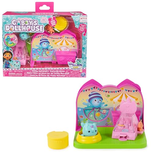 Gabby's Dollhouse Deluxe Room Spielset, Fest-Raum mit Kätzchen Narwal (engl. Kitty Narwhale), Möbelstücken und thematischem Zubehör, ab 3 Jahren Gabby's Dollhouse Deluxe Room Spielset, Fest-Raum mit Kätzchen Narwal (engl. Kitty Narwhale), Möbelstücken und thematischem Zubehör, ab 3 Jahren von Gabby's Dollhouse