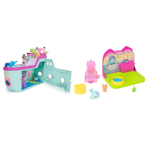 Gabby's Dollhouse 6068572 Master, Gabbys, Kreuzfahrtschiff-Spielzeug mit 2 Spielzeugfiguren & 6068287 Deluxe Room Karneval, one Size von Gabby's Dollhouse