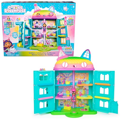 Gabby's Dollhouse 6071380 Playset GbbsPurrfctDllhseClbrtn, Multicolor von Gabby's Dollhouse