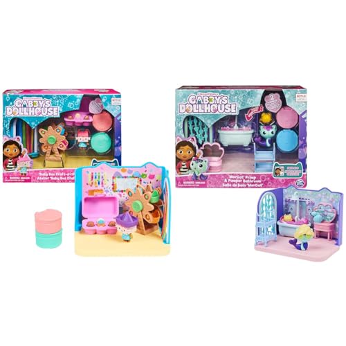 Gabby's Dollhouse Deluxe Raum, Craft-a-riffic-Room & Deluxe Raum, Primp and Pamper Bathroom, Badezimmer mit Meerkätzchen Gabby's Dollhouse Deluxe Raum, Craft-a-riffic-Room & Deluxe Raum, Primp and Pamper Bathroom, Badezimmer mit Meerkätzchen von Gabby's Dollhouse