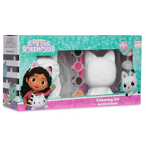 Gabby's Dollhouse Gipsfiguren zum Bemalen, DIY Bastelset Kinder, Malset für Kinder - Geschenke für Mädchen von Gabby's Dollhouse