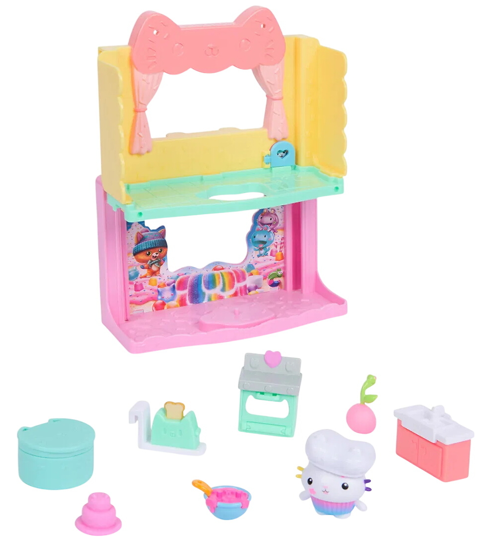 Gabby's Dollhouse Set - 10 Teile - Cakey's Sprinkle Kitchen - Gabby's Dollhouse - One Size - Puppenzubehör Gabby's Dollhouse Set - 10 Teile - Cakey's Sprinkle Kitchen - Gabby's Dollhouse - One Size - Puppenzubehör von Gabby's Dollhouse