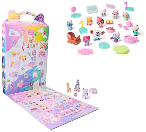 Gabby’s Dollhouse: Der Film – Adventskalender 2025 Süße Winterüberraschung, 24 Überraschungsspielzeuge mit Gabby-Figur, Katzenfreunden & Zubehör, für Kinder ab 3 Jahren von Gabby's Dollhouse