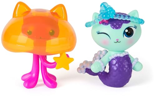 Gabby’s Dollhouse: Der Film – Merkätzchen & Kitty Jellyfish, Spielfiguren mit 2 Zubehörteilen, für Kinder ab 3 Jahren von Gabby's Dollhouse
