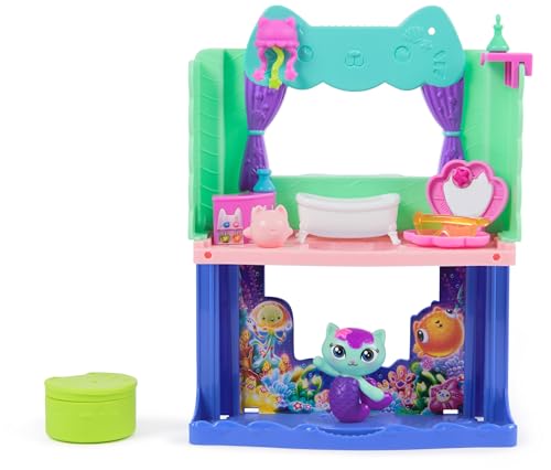 Gabby’s Dollhouse: Der Film – Portal Raum Spa-tastisches Badezimmer von Meerkätzchen, 10-teiliges Spielset mit Katzenfigur & Zubehör, für Kinder ab 3 Jahren Gabby’s Dollhouse: Der Film – Portal Raum Spa-tastisches Badezimmer von Meerkätzchen, 10-teiliges Spielset mit Katzenfigur & Zubehör, für Kinder ab 3 Jahren von Gabby's Dollhouse