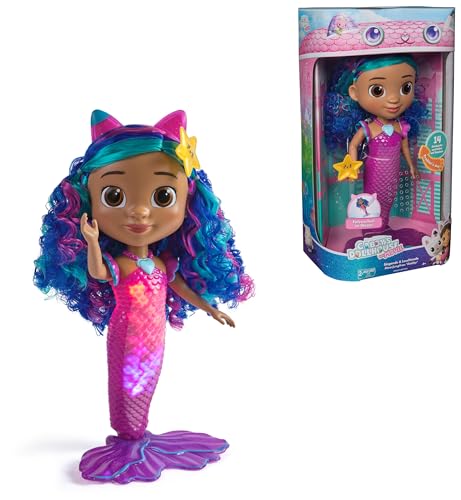 Gabby’s Dollhouse: Der Film – Sing & Shine Meerjungfrau Gabby, 35cm große Wasserspielpuppe mit Licht- & Soundeffekten, spricht Deutsch, für Kinder ab 3 Jahren Gabby’s Dollhouse: Der Film – Sing & Shine Meerjungfrau Gabby, 35cm große Wasserspielpuppe mit Licht- & Soundeffekten, spricht Deutsch, für Kinder ab 3 Jahren von Gabby's Dollhouse