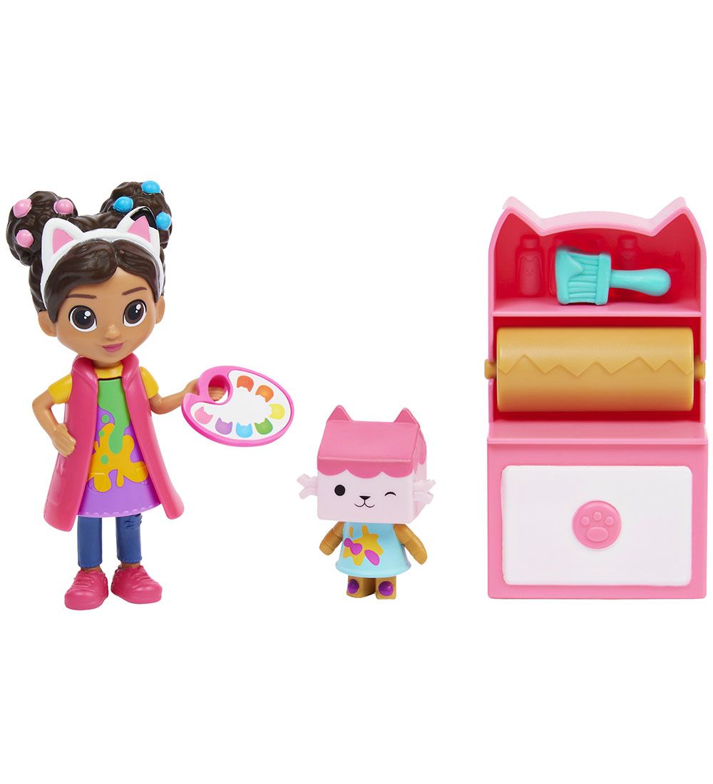Gabbys Puppenhaus Set - 6 Teile - Kunstatelier - Gabby's Dollhouse - One Size - Puppenzubehör von Gabby's Dollhouse