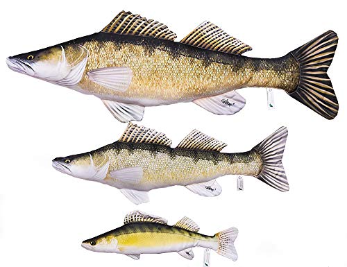 Gaby DER Zander Sander Lucioperca Kuscheltier Stofftier Fisch Polyester (110cm) von Gaby