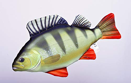 Gaby Fisch Kissen der Barsch Kuschelfische Kuscheltier Kopfkissen Plüschtier 32cm von Gaby