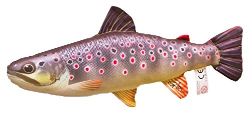 Gaby Kissen Fisch die Bachforelle 36 cm Kuschelfische Kuscheltie Kopfkissen Plüschtier von Gaby