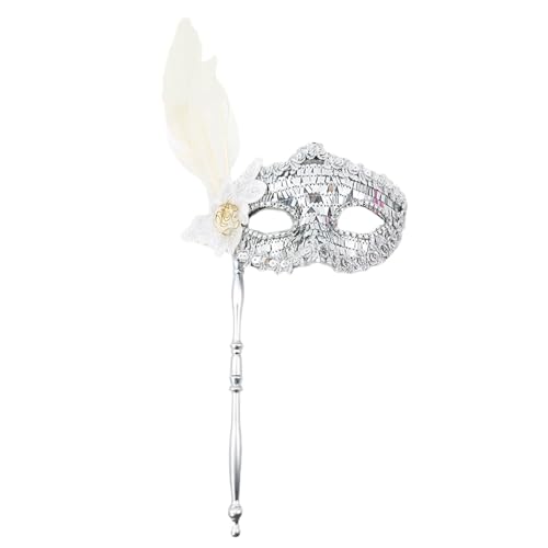 Gacqpli Frauen Maskerade Kostüm, Maskerade Maske Mit Stab, Glänzende Damen Feder Karneval Masken, Für Abend Abschlussball, Karneval, Hochzeit Gacqpli Frauen Maskerade Kostüm, Maskerade Maske Mit Stab, Glänzende Damen Feder Karneval Masken, Für Abend Abschlussball, Karneval, Hochzeit von Gacqpli
