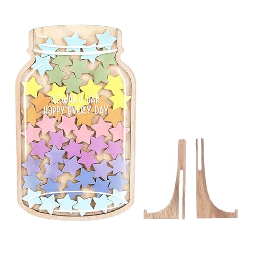 Gacqpli Klassen Belohnungsglas, Personalisiertes Belohnungsglas Mit 45 Sternen, Belohnungssystem Kinder Glas Aus Holz, Zur Verhaltensmotivation, Verhaltensmanagement Und Klassenzimmerhilfen Gacqpli Klassen Belohnungsglas, Personalisiertes Belohnungsglas Mit 45 Sternen, Belohnungssystem Kinder Glas Aus Holz, Zur Verhaltensmotivation, Verhaltensmanagement Und Klassenzimmerhilfen von Gacqpli