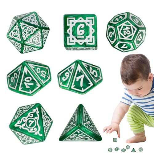 Gacqpli Spiel Würfel Set | 7-teilige Acryl Würfel für Brettspiele,Magnetische Aufbewahrungsbox Inklusive Vollständiges Spielzeug Für Anfänger, Fortgeschrittene, Familie Und Klassenkameraden Gacqpli Spiel Würfel Set | 7-teilige Acryl Würfel für Brettspiele,Magnetische Aufbewahrungsbox Inklusive Vollständiges Spielzeug Für Anfänger, Fortgeschrittene, Familie Und Klassenkameraden von Gacqpli