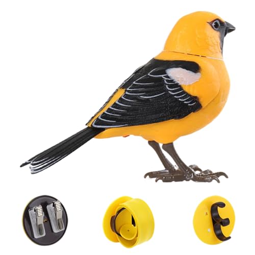 Gacqpli Sprechender Vogel | Elektrischer Singvogel | Realistischer Sprechender Elektronischer Schreibtisch Haustier Für Sensorisches Spiel Geburtstag Zimmer Deko von Gacqpli