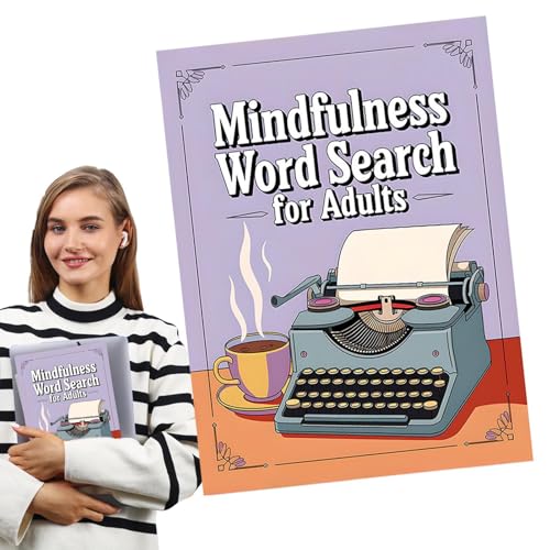 Gacqpli Wortsuche Puzzle Bücher, Erwachsene Word -Suchbücher,Wort Finden Bücher - Gehirnübungsspiele, Unterhaltungsaktivitäten für Erwachsene Senioren Teenager von Gacqpli