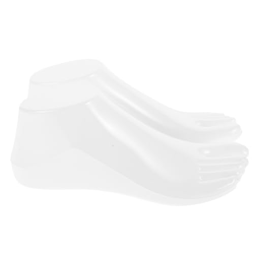 Gadpiparty 1 Paar Fußmodellständer Unterstützt Realistische Füße Fuß Schaufensterpuppe Drinnen Realistischer Weiblicher Fuß Zehen Mannequin-fuß Socken Frauen Socken Schuhe Stand Plastik Weiß von Gadpiparty