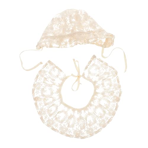 Gadpiparty 1 Satz 2 Stück Babyhut -Set Outfits für Babys Spitze für Babyfotografie Kostüm Babykostüm Spitzenoutfits für Babys Taufmütze Spitzenstoff Beige Gadpiparty 1 Satz 2 Stück Babyhut -Set Outfits für Babys Spitze für Babyfotografie Kostüm Babykostüm Spitzenoutfits für Babys Taufmütze Spitzenstoff Beige von Gadpiparty