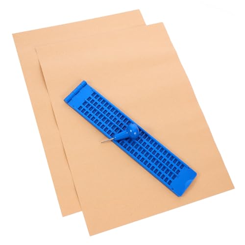 Gadpiparty Wiederverwendbares Braille-schreibset Stabiler Braille-Stift Aus Kunststoff Für Blinde Menschen Lernwerkzeug von Gadpiparty