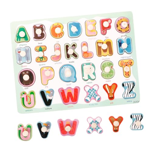 Gadpiparty 1 Satz Briefkognitiver Board Holzpuzzle Kleinkind Puzzle- für Englisches Rätsel -Puzzle- pädagogisches Kleinkindspielzeug Holzrätsel Gadpiparty 1 Satz Briefkognitiver Board Holzpuzzle Kleinkind Puzzle- für Englisches Rätsel -Puzzle- pädagogisches Kleinkindspielzeug Holzrätsel von Gadpiparty