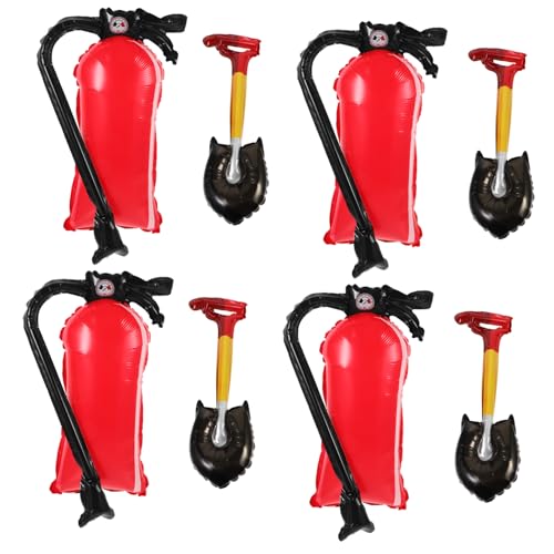 Gadpiparty 1 Satz Feuerlöscherballon Rosa Aufblasbare Feuerlöscher Dekorationen Feuerwehr-partyballons Weiß Feuerwehrmann Led Feuerwehrballon Aus Aluminium Schaufel Aluminiumfolie von Gadpiparty