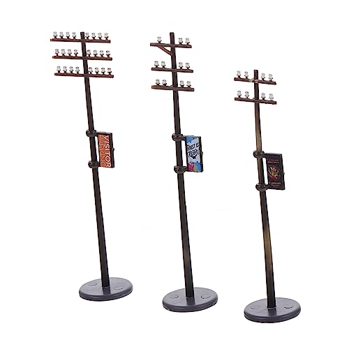 Gadpiparty 1 Satz Telefon Mast Modell Telegrafenmast Microlandscape Dekoration Mikro-landschafts-sandtisch- Leichtes Modell Sandtischdekor Mikrolandschaftsdekor Yard Ornamente Plastik von Gadpiparty
