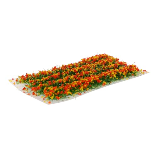 Gadpiparty 1 Schachtel Miniatur Blumencluster Grasbüschel aus Hochwertigem Harz Langlebiges DIY Sandtisch für Modellbau Landschaftsbau Realistische Vegetation für Eisenbahn und Diorama von Gadpiparty
