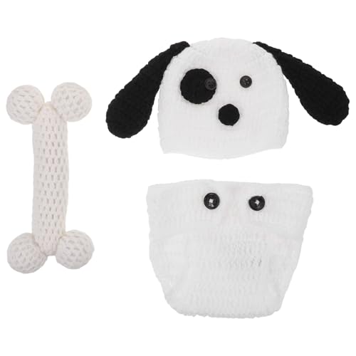 Gadpiparty 1 Set Neugeborenen-Strickoutfit für Babyfotografie – Handgemachtes Kostüm mit gehäkeltem Welpendesign – Requisiten für kleine Mädchen und Jungen Gadpiparty 1 Set Neugeborenen-Strickoutfit für Babyfotografie – Handgemachtes Kostüm mit gehäkeltem Welpendesign – Requisiten für kleine Mädchen und Jungen von Gadpiparty