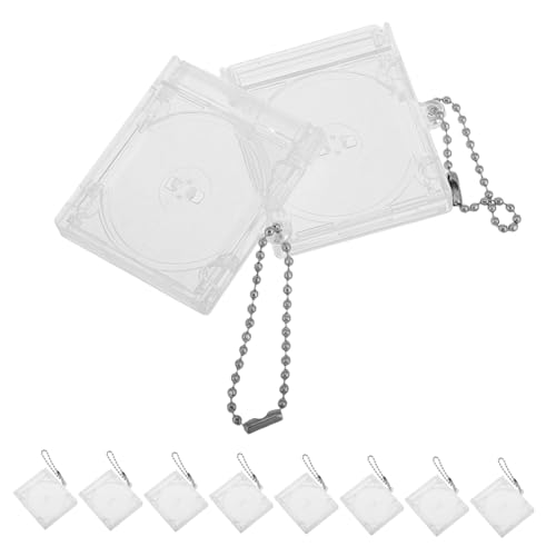 Gadpiparty 10 Stück Schulbeutel Anhängerbox Mini-Album-Schlüsselanhänger Klare CD-Hülle Schlüsselbund für Rucksack CD-DVD-Hülle Mini-CD-Hülle CD-Schlüsselbund Abs Transparent Gadpiparty 10 Stück Schulbeutel Anhängerbox Mini-Album-Schlüsselanhänger Klare CD-Hülle Schlüsselbund für Rucksack CD-DVD-Hülle Mini-CD-Hülle CD-Schlüsselbund Abs Transparent von Gadpiparty