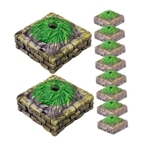 Gadpiparty 10 Stück Simulierter Baumaltarsockel Minibäume Mit Sockel Miniatur-basissand Modellbasis Miniatur DIY Überdachung Gefälscht Dekoration Wald Modellbäume Miniatur-gartensockel Harz von Gadpiparty