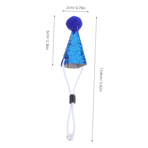 Gadpiparty 10 Stück Teiliges Mini Partyhüte Kegelform mit Pompons Leichte Geburtstagsmützen für Haustiere Kuscheltiere und Figuren Wiederverwendbar Einfach zu Reinigen Süße Mini Kappen für von Gadpiparty