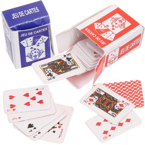 Gadpiparty 10 Stücke Mini Miniatur Pokerkarten Puppenhaus Möbel Zubehör 1:12 Kleine Spielkarten Decks Karten Für Kinder Erwachsene Gadpiparty 10 Stücke Mini Miniatur Pokerkarten Puppenhaus Möbel Zubehör 1:12 Kleine Spielkarten Decks Karten Für Kinder Erwachsene von Gadpiparty