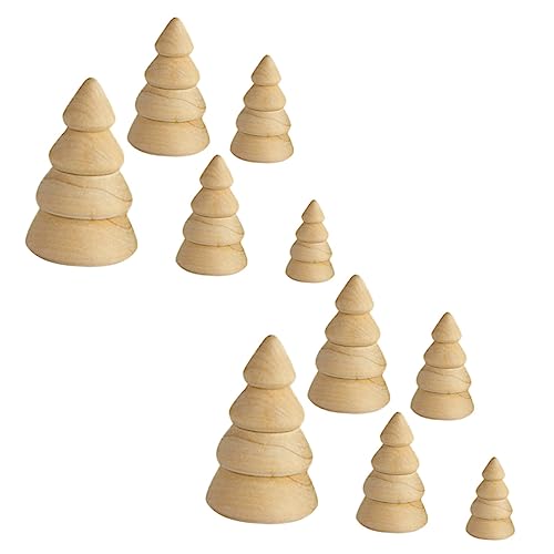 Gadpiparty 10Stücke Teiliges Unvollendeter Weihnachtsbaum DIY Malerei Und Dekoration Für Vielseitig Für Innen Und Außendekoration von Gadpiparty