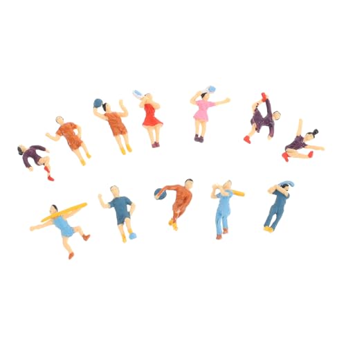 Gadpiparty 12Stücke DIY Figuren für Sandtisch Layouts Realistische Miniatur für Kreative Projekte und Dekoration für Garten Schule und Puppenhaus von Gadpiparty