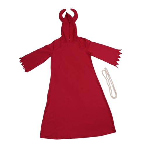 Gadpiparty 1Stk Kostüm Lord Satan Teufel Kostüm Red Messenger Cosplay Halloweenkostüm halloween kostüm mittelalterliches Kostüm Damengewänder Kleidung Mantel von Gadpiparty