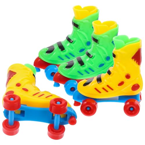 Gadpiparty 2 Paar Finger Rollschuh Skatespielzeug, Lustiges Fingerspielzeug, Dekompression Freizeitspielzeug, Kunststoff, Zufällige Farben von Gadpiparty
