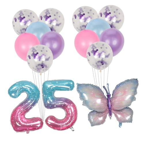 Gadpiparty 2 Sätze Schmetterlingsballon -Set Partyballons aus Aluminiumfolie Geburtstagsballon Geburtstagsdekoration Ballondekoration Dekorationen für Mädchengeburtstage Gadpiparty 2 Sätze Schmetterlingsballon -Set Partyballons aus Aluminiumfolie Geburtstagsballon Geburtstagsdekoration Ballondekoration Dekorationen für Mädchengeburtstage von Gadpiparty