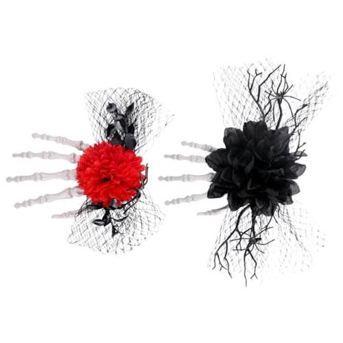 Gadpiparty 2 Skelett-Haarspangen: Gruselige Halloween-Haarspangen Mit Skeletthand-Blumen-Schleifen-Design – Halloween-Haarspange Für Damen Kopfbedeckungs-Accessoire Für Partys Cosplay Gadpiparty 2 Skelett-Haarspangen: Gruselige Halloween-Haarspangen Mit Skeletthand-Blumen-Schleifen-Design – Halloween-Haarspange Für Damen Kopfbedeckungs-Accessoire Für Partys Cosplay von Gadpiparty