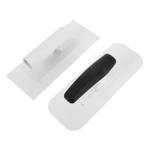 Gadpiparty 2 Stück Kunststoff Glättkelle mit Flacher Langlebiges Verputzwerkzeug für Glatte Oberflächen Ergonomisch Geformt für Einfache Anwendung für Wandbeschichtungen und Künstlerische von Gadpiparty