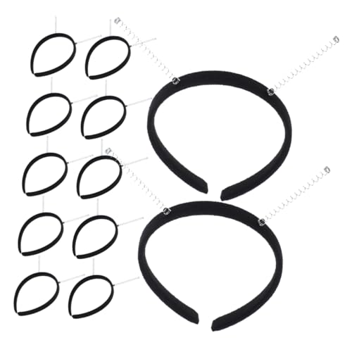 Gadpiparty 20 Stück Federstirnband Kostümstirnband Stirnband Kopfbedeckung Haarband aus Metall für Männer Bequeme Stirnbänder Party-Stirnband für Frauen Partyzubehör PP Black von Gadpiparty