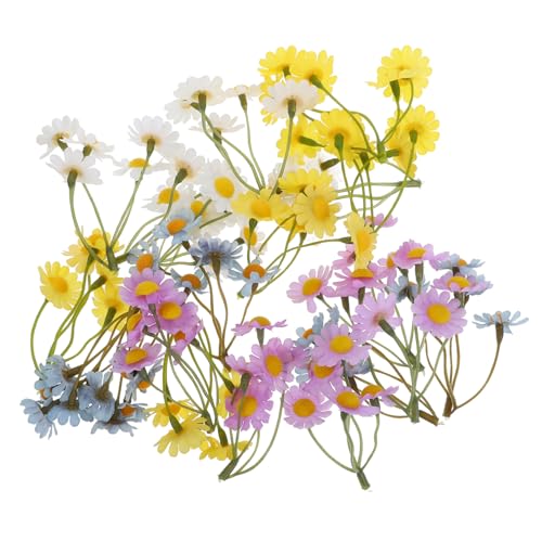 Gadpiparty 20 Stück künstliches Blumengänseblümchen gefälschter Blumenstrauß künstliche Wildblumen gefälschte sommerblumen künstliche Gänseblümchen Plastik von Gadpiparty