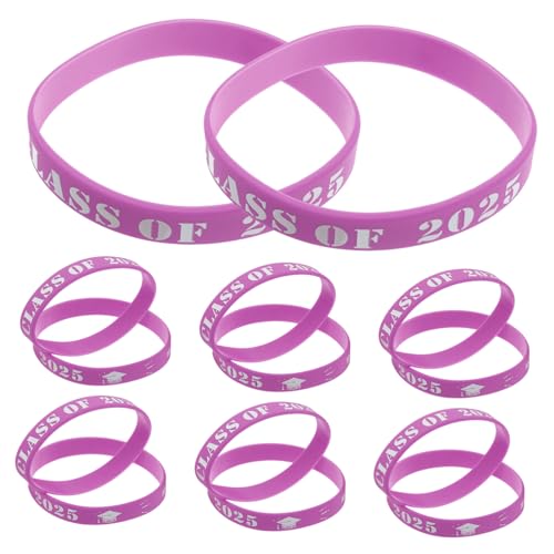Gadpiparty 20 Stücke Graduation Silikon Armbänder Klasse Von 2025 Stilvolle Party Favors Für Studenten von Gadpiparty