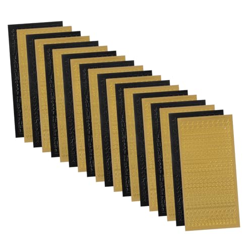 Gadpiparty 20blätter Aufklebebuchstaben Gold Für Journaling Scrapbook-Sticker Buchstaben-Sticker Zum Basteln Selbstklebende Alphabet-Buchstaben Goldene Sticker Für Tagebücher Und von Gadpiparty