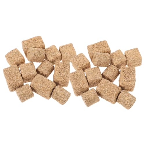 Gadpiparty 24 Stück Mini Heuhaufen Modell Deko Heu Deko Mini Heu Miniatur Stroh Mini Heuballen Mini Strohballen Kleine Heu Dekoration Mini Heuhaufen Dekoration Hellbraunes Holz von Gadpiparty
